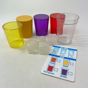Melissa & Doug Thirst Quencher Dispenser Replacement Cups Ice Cubes Juice Parts